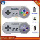 Беспроводные геймпады 2020, 2,4 ГГц, джойстик, контроллер для SNES Super Nintendo Classic MINI, пульт дистанционного управления, аксессуары