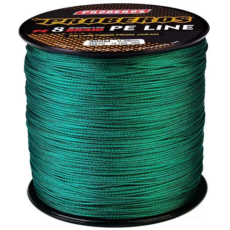 

8 Strands Braided 300m Fishing Line, PE Monofilament Braided Fishing Line, Super Tensile 6LB-300LB Fishing Tackle