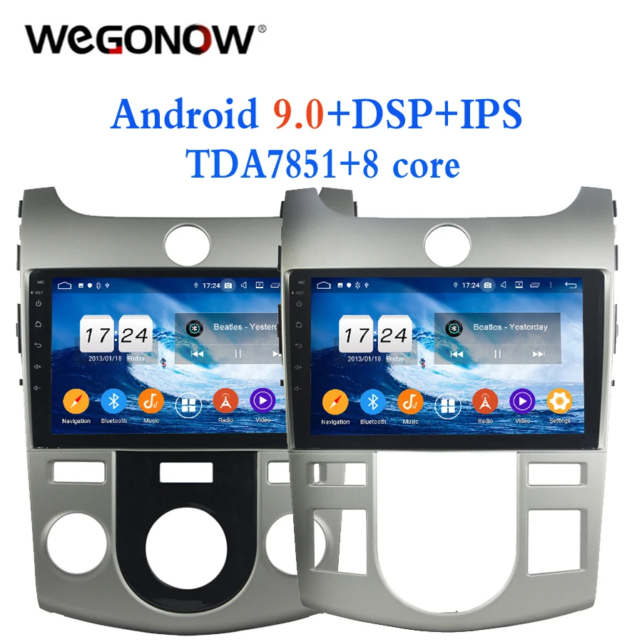 HD TDA7851 4*50 Вт Android 9 0 для kia CERATO FORTE 2008 2012 8 ядерный 4 Гб ОЗУ 32 BT 2 Wifi GPS карта