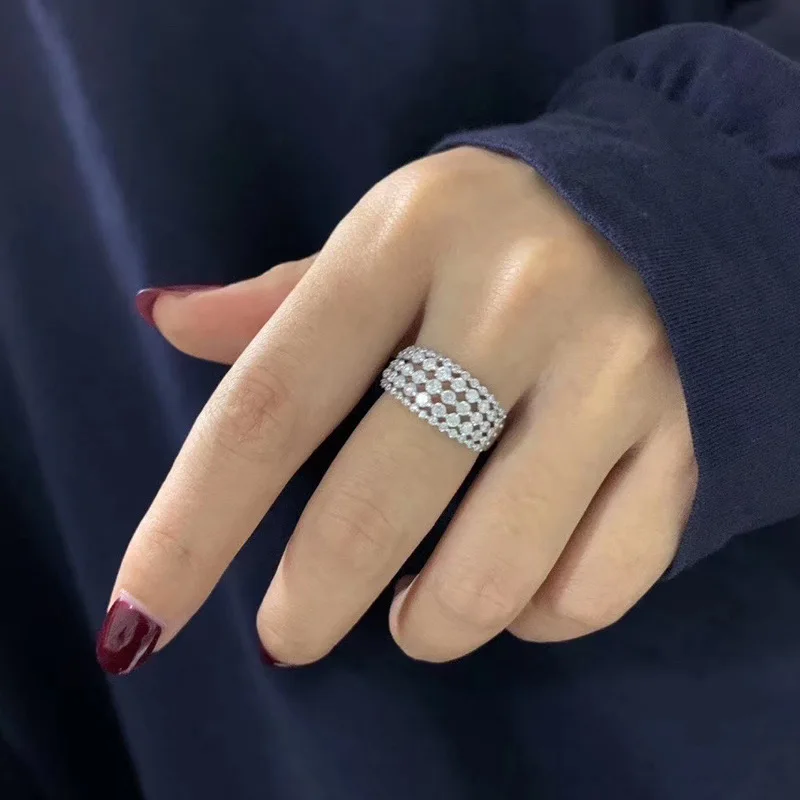 Женское кольцо с бриллиантом 14K белое золото 1 карат позолота 14k большое