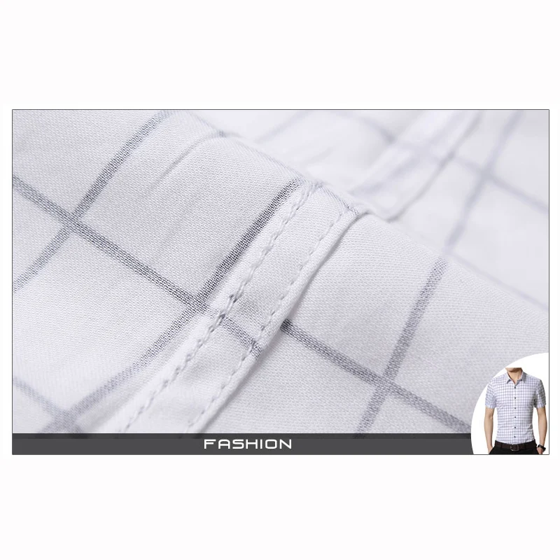 

N&B Shirt Short Sleeve Plaid Mens Shirts 2020 Business Men's Shirt Fashion Tops Men Clothes Spring Autumn Man Social Shirts CS21