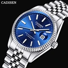 Часы мужские механические, водонепроницаемые, с сапфировым стеклом 38 мм