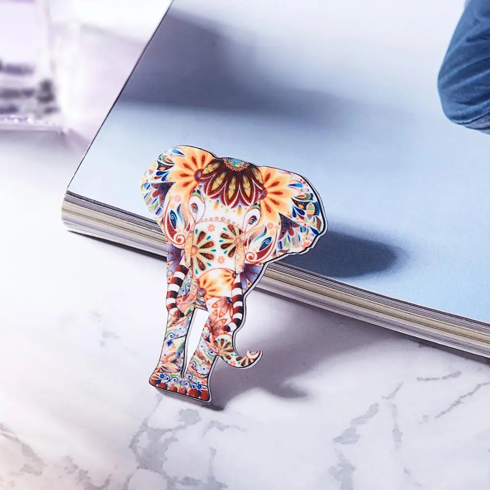 

1PC Fashion Dress Coat Accessories Jewelry Colorful Acrylic Animal Elephant Cat Brooch Dog Horse Bird Pin Badge Brooch