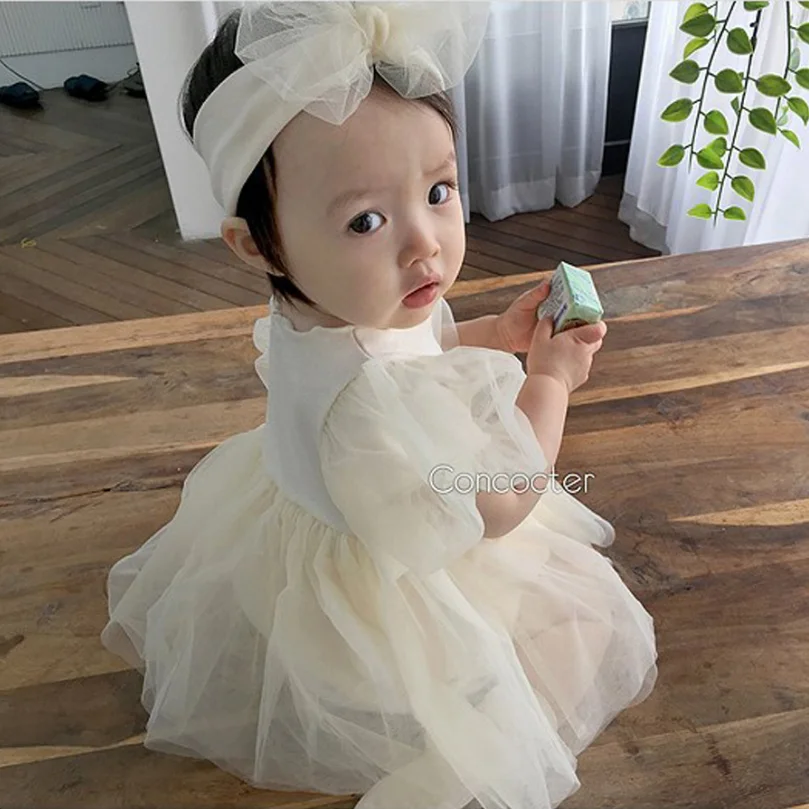 Baby Girls Dress Newborn Princess For Girl 1st Birthday Party Wedding Infant Clothes Baptism | Мать и ребенок