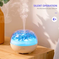 usb wireless portable air humidifier with led cool light flower aroma diffuser mist maker fogger rechargeable umidificador