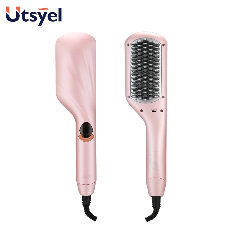 2 в 1 Расческа с горячим воздухом модная расческа для волос выпрямитель щетка