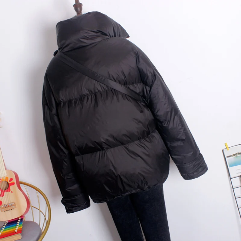 SEDUTMO зимнее плотное пуховое пальто оверсайз женская короткая обтягивающая