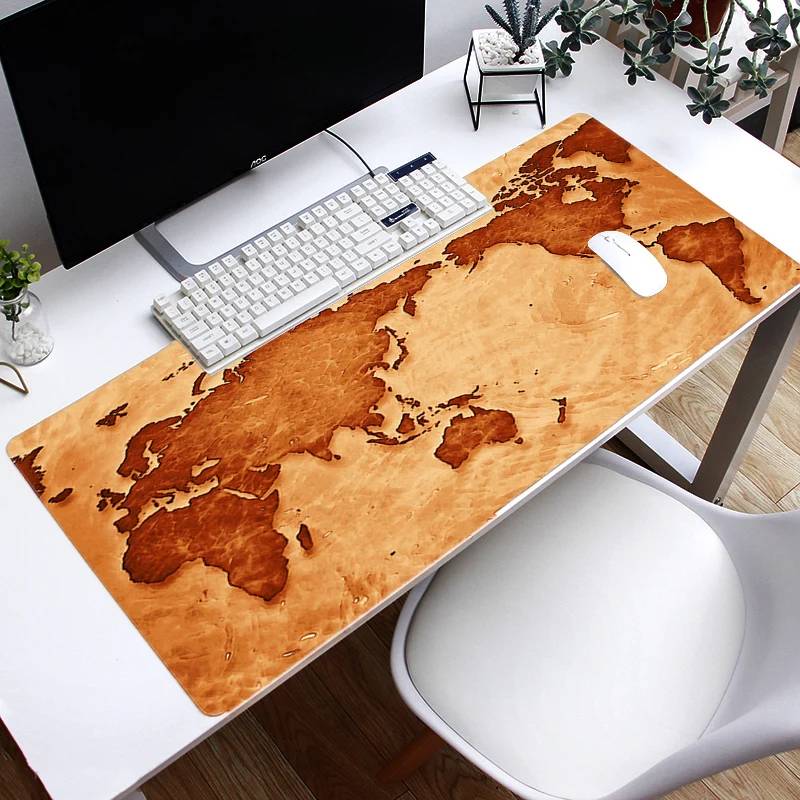

Gaming Mouse Pad Large Mouse Pad Gamer Big Mouse Mat For PC Computer Mousepad XXL world map Mause Pad Keyboard Desk Mat