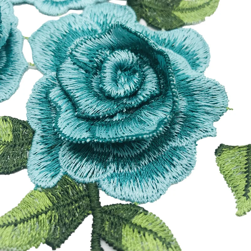 Водорастворимые Цветочные декоративные наклейки одежда рваные тканевые сделай