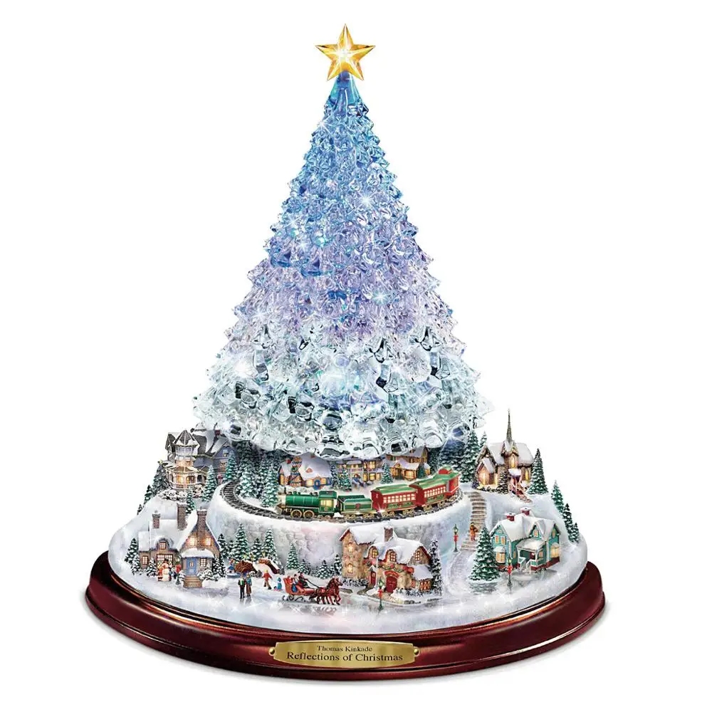 Хрустальная Рождественская елка рождественские украшения настенные наклейки