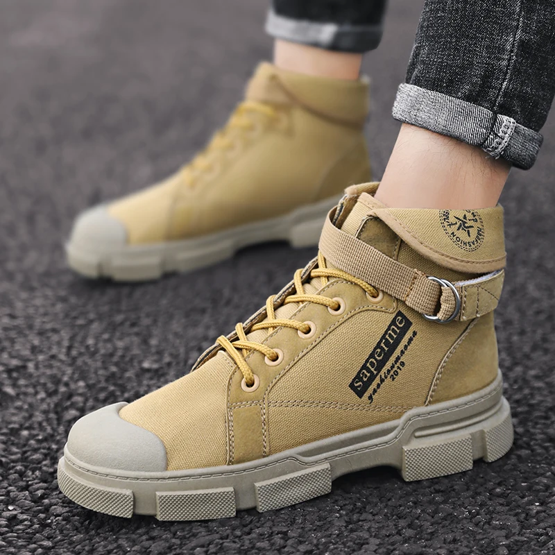 Тактические ботинки в стиле милитари Зимние ботильоны мужские уличные