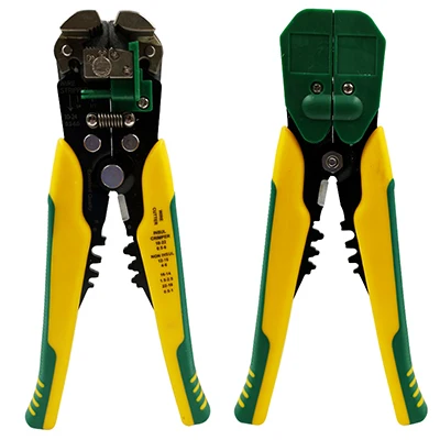 D3 yellow-green Ручные инструменты, автоматическая Зачистка проводов, обжимные плоскогубцы, напорный резак для кабеля, Мультитул, AWG24-10 для зачистки 0,2-6 мм2, обжимной 0,5-6 мм2 - Цвет: D3 yellow-green