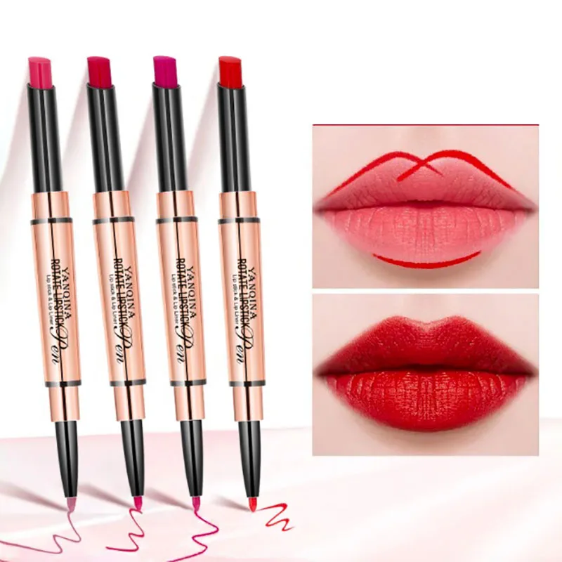 

Red Lipstick Velvet Matte Lip Liner Pencil Rouge Crayon A Levre Pinta Labios Baume Brilho Labial Mate Liptint Błyszczyk Rossetti