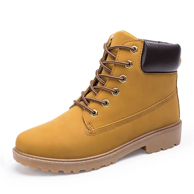 

Winter boots men shoes hot warm plus fur winter snow boots work shoes men pu leather lace-up ankle military boots men plus size