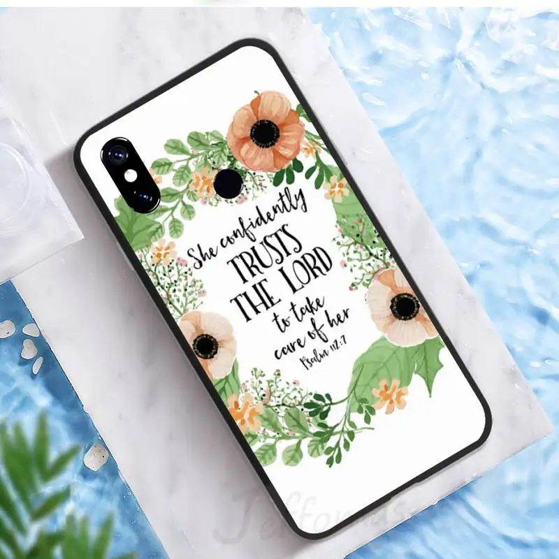 

Bible Quotes verse Jesus Christian Phone Case For Xiaomi Redmi note 7 8 9 t k30 max3 9 s 10 pro lite