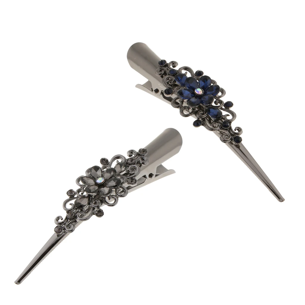 

Заколки для волос женские, с цветами, 2 шт.