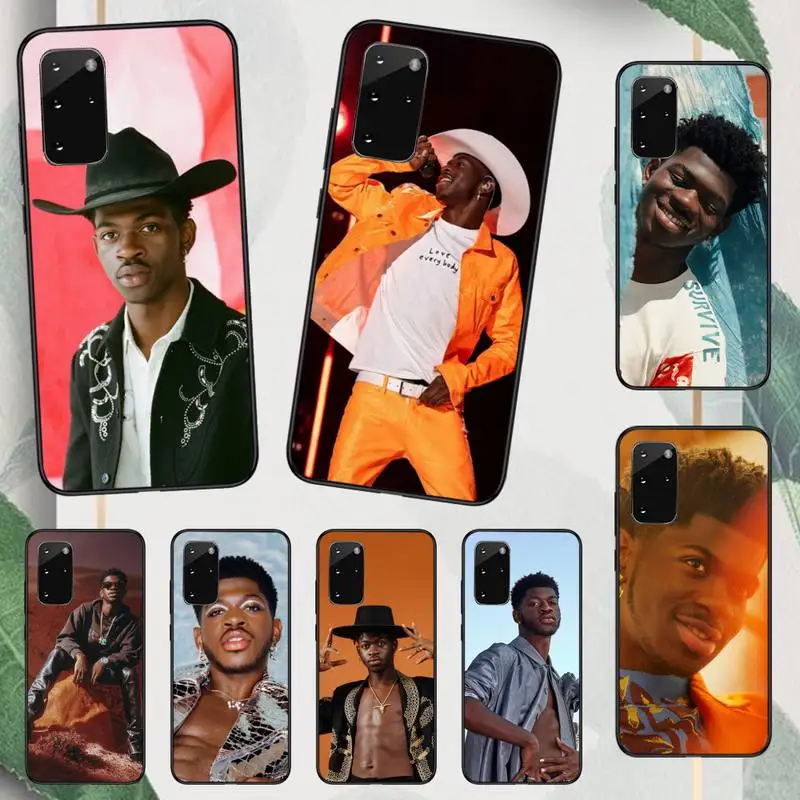 

Lil Nas X rapper Phone Case For Samsung galaxy A S note 10 7 8 9 20 30 31 40 50 51 70 71 21 s ultra plus