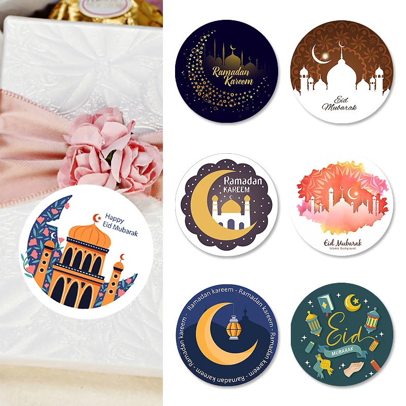 1 8 дюймовые Наклейки для декора EID Mubarak наклейки ислама мусульманского фестиваля