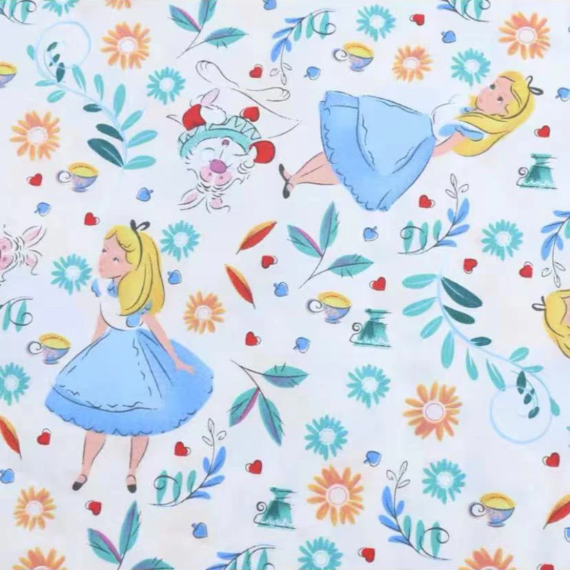 Саржевая хлопчатобумажная ткань с принтом для шитья квилтинга кавайная детское