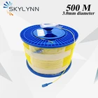 500 метров в длину SCAPC и SCUPC Волоконно-оптический патч-корд SX 3,0 мм одномодовый G652D желтый LSZH оболочка с удобным барабаном