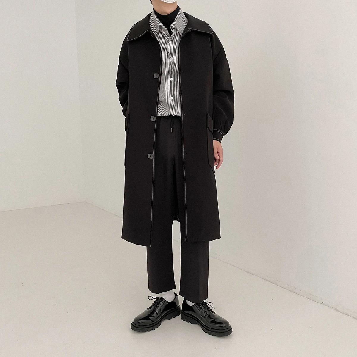 Ветровка в японском ретро стиле серии Ming Мужская свободная и красивая Осенняя