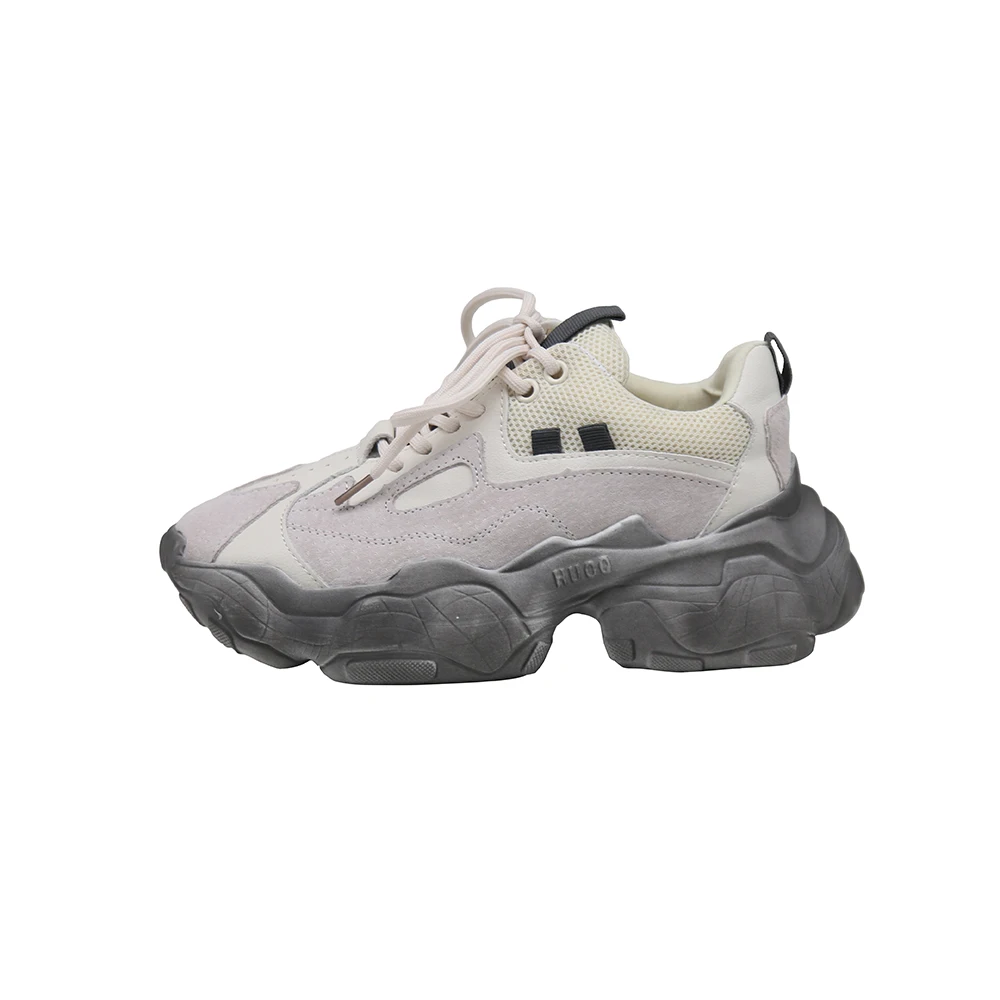 

Timalina Autumn/winter Platform Vulcanized Shoes Black Sport Running Shoes Thick Bottom Wisdom Smoked Casual Shoes