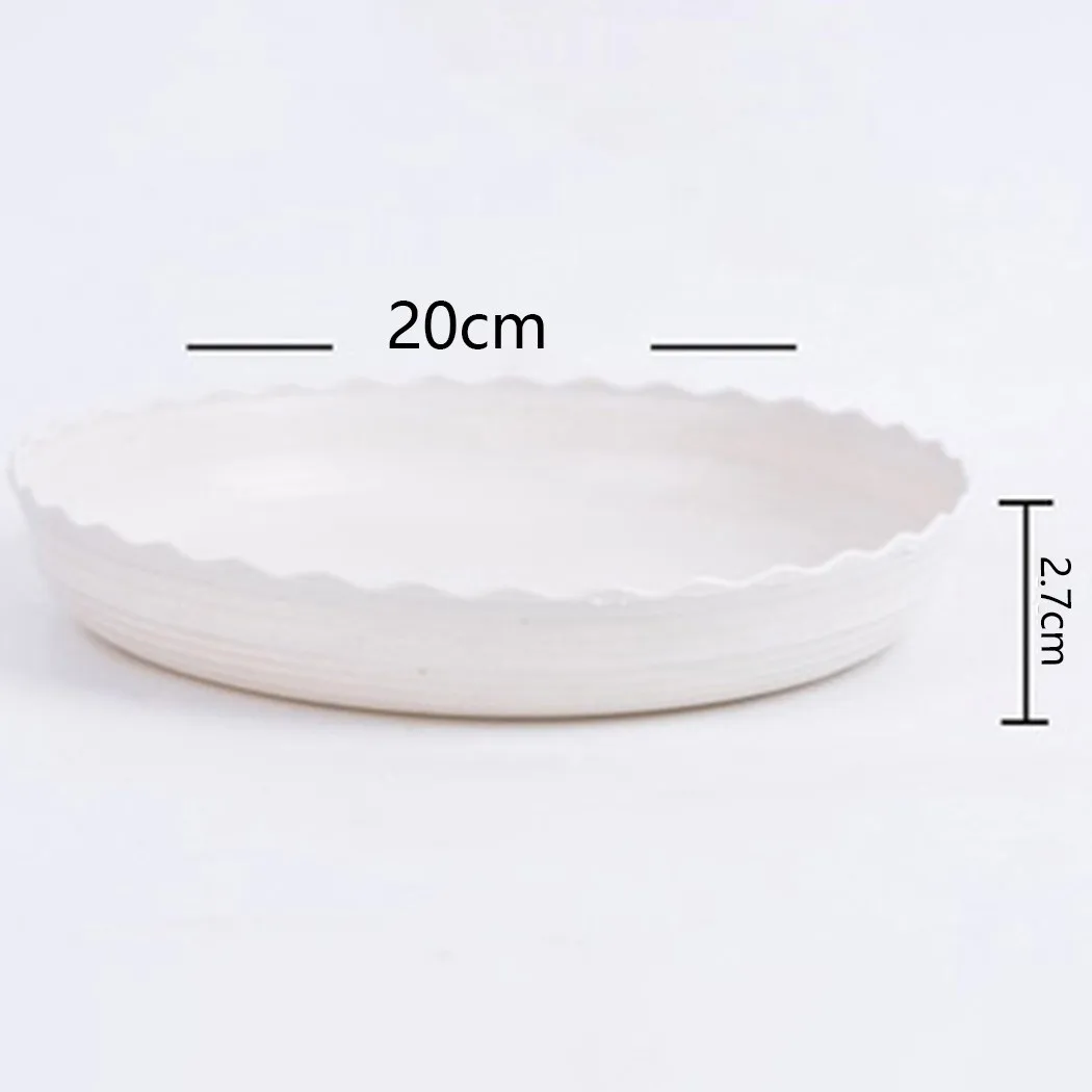 

5pcs Flower Pot Tray Accessory Container Elements Flat PP Resin Pack Pad