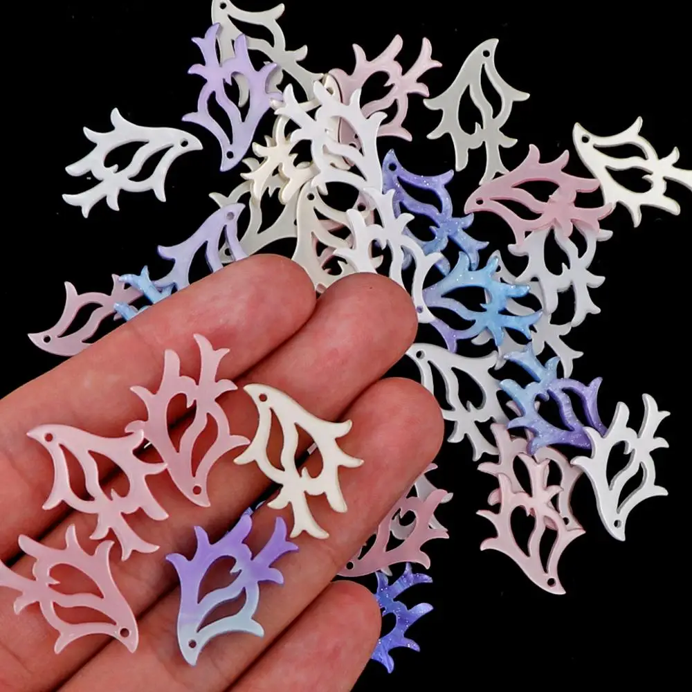 12 шт. красивые уксусная кислота доска рога с одним отверстием бисера для