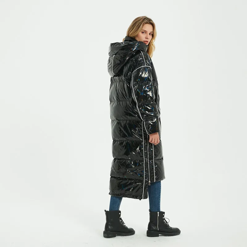 MissFoFo 2019 Новая модная зимняя женская куртка высокого качества с утиным пухом на