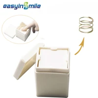 1 pc easyinsmile dental gause sponge dispenser holder case storage box spring