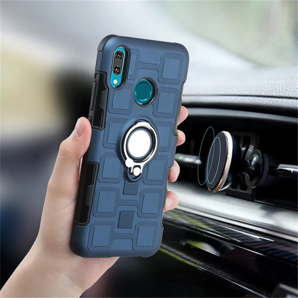 Роскошный чехол для телефона 2 в 1 с магнитным кольцом Huawei Y9 2019 Y92018/Enjoy8 plus