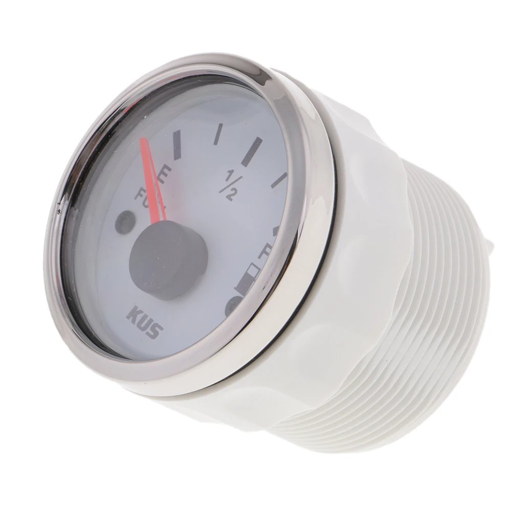 2 дюймовый 52 мм Автомобильный лодочный судовой измеритель уровня топлива белый