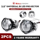 Линзы для прожекторов Bullvision, Bi светодиодный, H1 9005 9006 H4 H7, 2 шт.