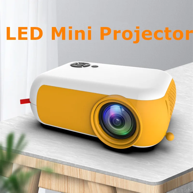 

Micro Mini Projector Household LED Mini Projector Support HDMI-compatible USB Audio 5V-IN Media Player Videos Audio Projector