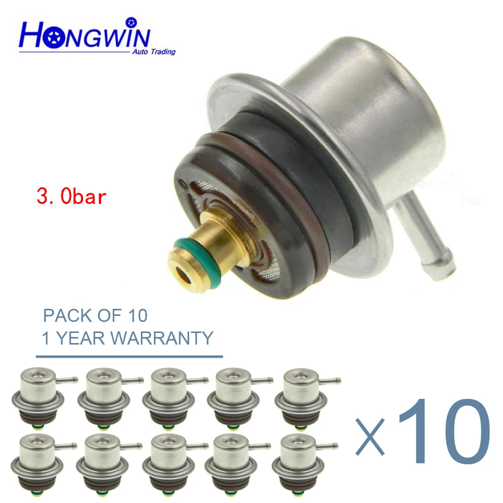 

10Pcs 3.0 Bar 0280160502 Fuel Pressure Regulator For BMW 3 316i 318i 318ti 320i 518i 320i 518i 750i 850CSi M3 M5 E36 E39 E38 X5