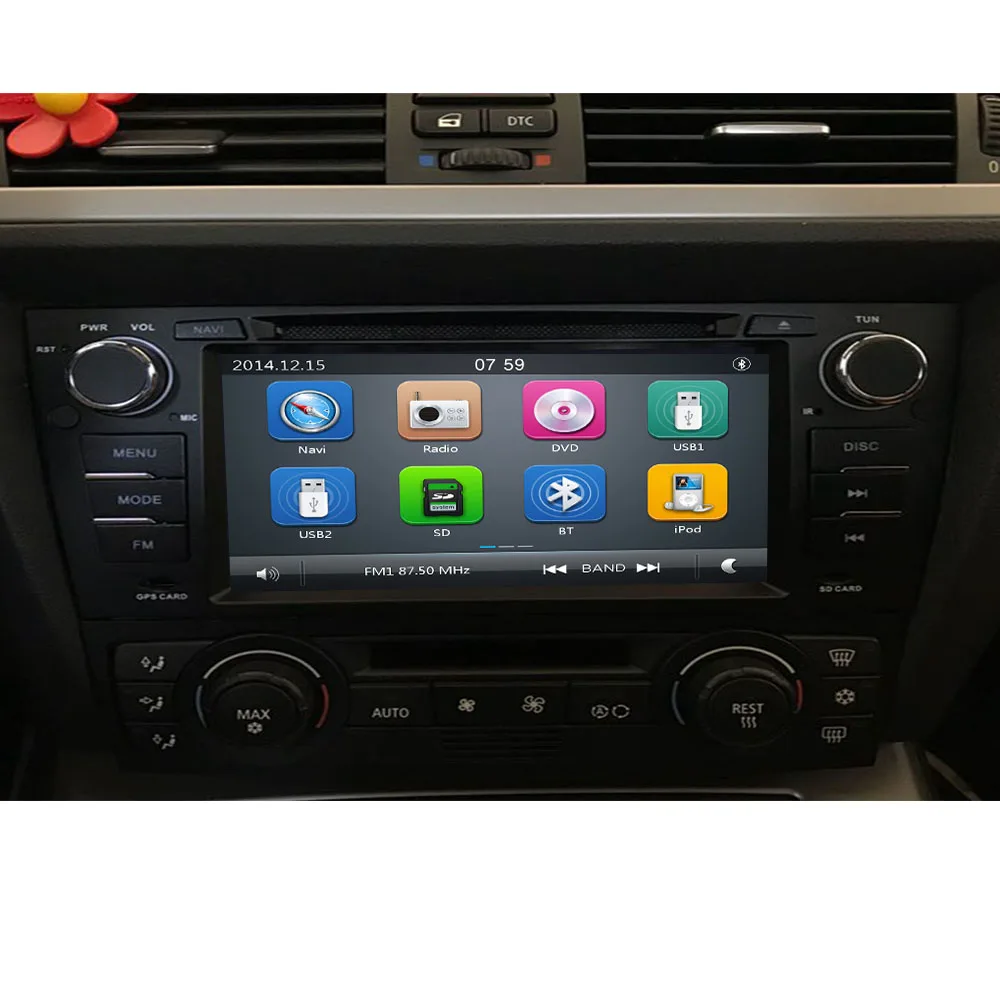 Емкостный 7 &quotсенсорный экран автомобильный gps навигатор для bmw e90 E91 E92 3G Bluetooth