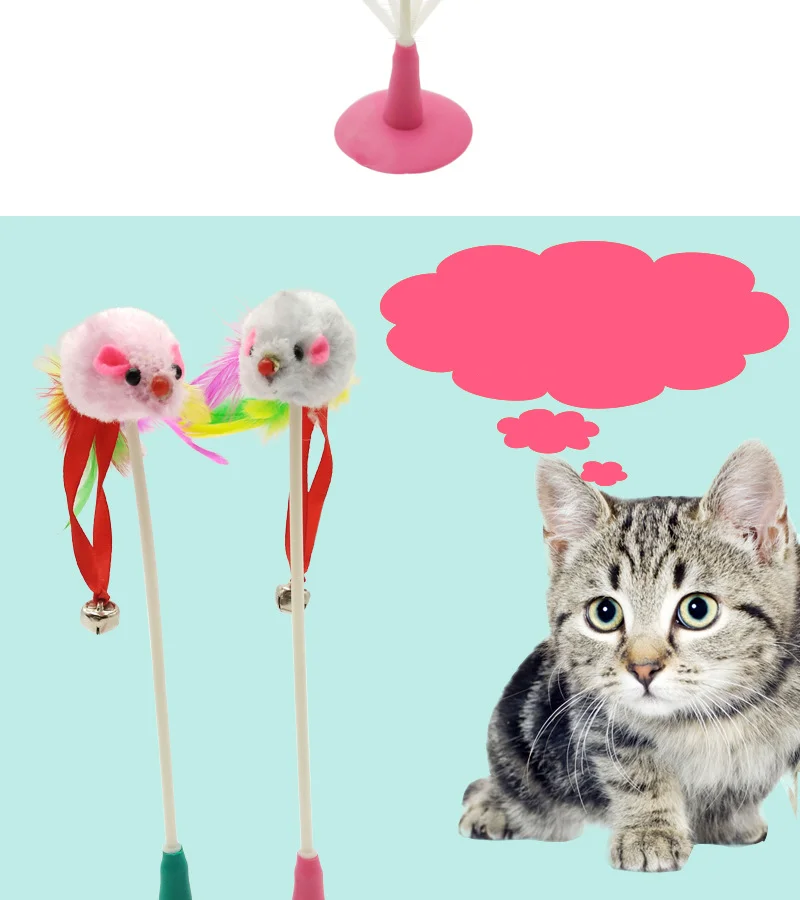 

Cat supplies cat toys cat rabbit fur ball mouse type funny cat stick funny cat rod turkey hair catnip funny cat feathers
