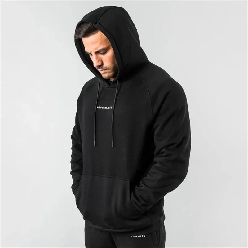 Бренд ALPHALETE осенние мужские толстовки для фитнеса тренажерные залы толстовка