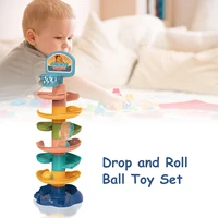 rolling ball pile tower puzzle babys toys rattles 7 layer spin track montessori educational newborn toys for kids hobbies