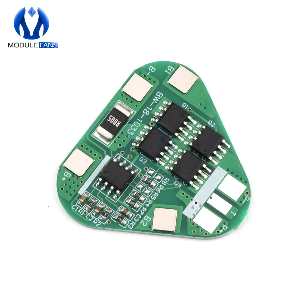 Цилиндрическая призматическая литий-полимерная батарея 3 S серии 4A Li-ion Cell PCB Module Diy