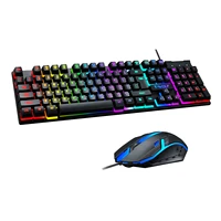 original rgb wired gaming backlit keyboard for pc 104 keycaps gamer teclado with mouse set for computer desktop laptop pc gamer