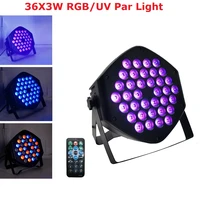 led par lights 36x3w dj led rgb uv par light rgb 3in1 wash disco light dmx controller effect for party lighting music stage ktv