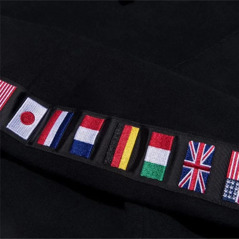 

Embroidery Box KITH LOVE THE CITY Hoodie Men Women 1:1 High Quality Flag Ribbon Heavy Fabric Pullovers