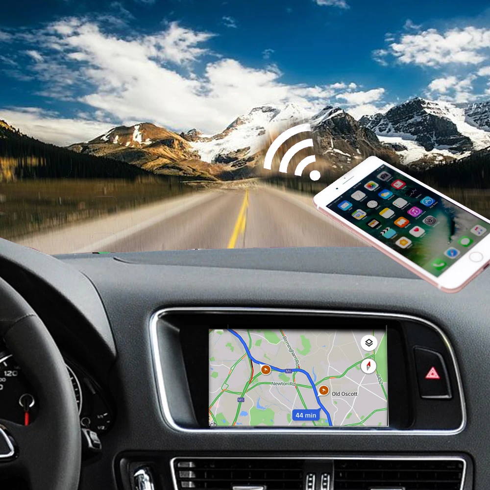 Carlinkit беспроводной/проводной USB Apple CarPlay для Audi 2009- A4 A5 Q5 S5 Non-MMI активированный Carplay и Android Авто модифицированный комплект