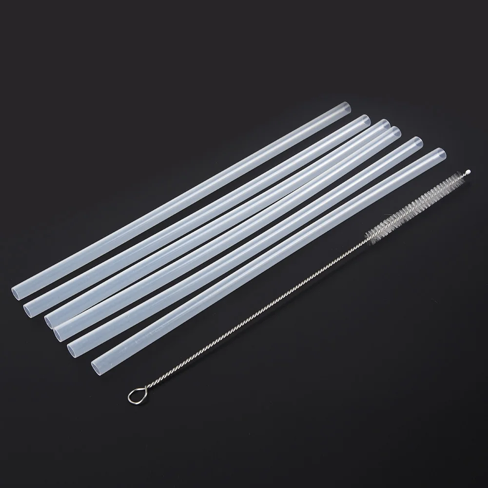 

Drinking ​ Straw Long Straight Transparent Flexible ​ Replacement Kit For Hydro Flask Mouth Bottle Plastic