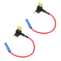 2x 2 insert blade fuse adapter voltage tap for automotive fuses aps att mini low profile