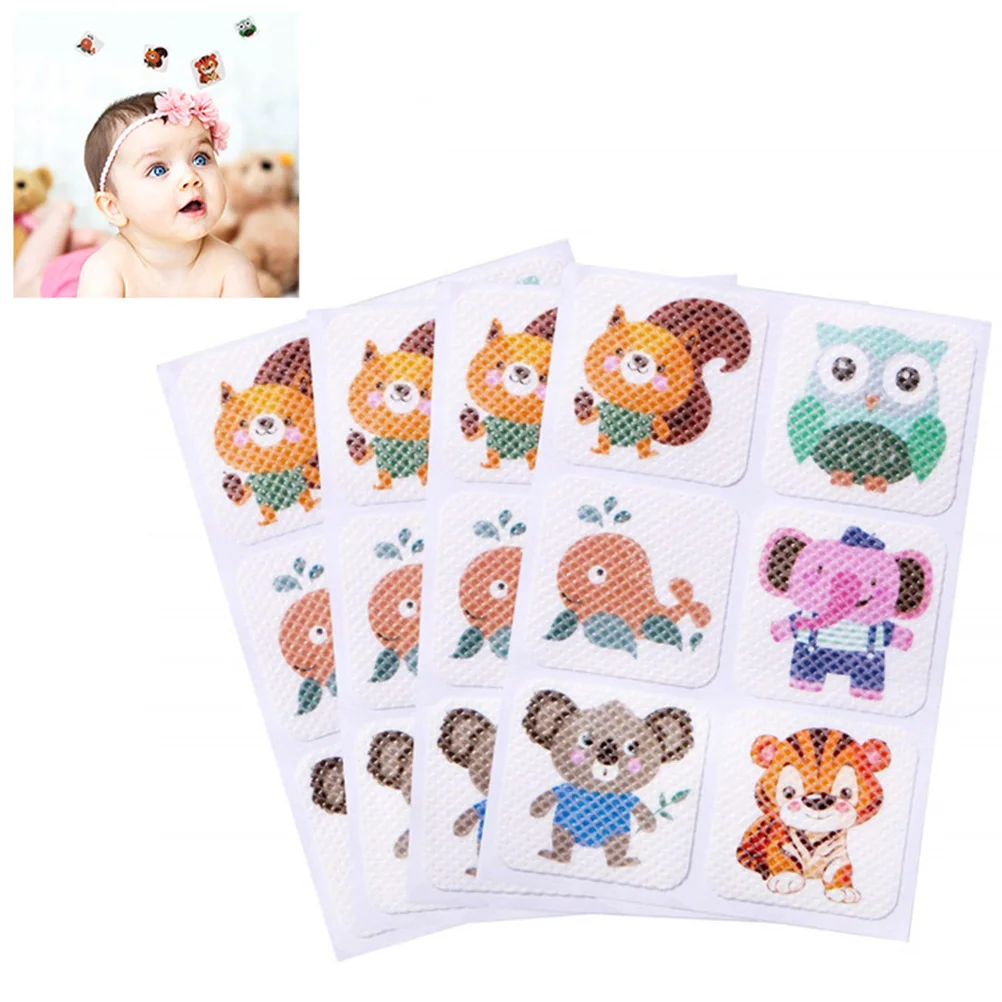 120 шт. Москитная милые наклейки из мультфильмов нетоксичный анти москитные