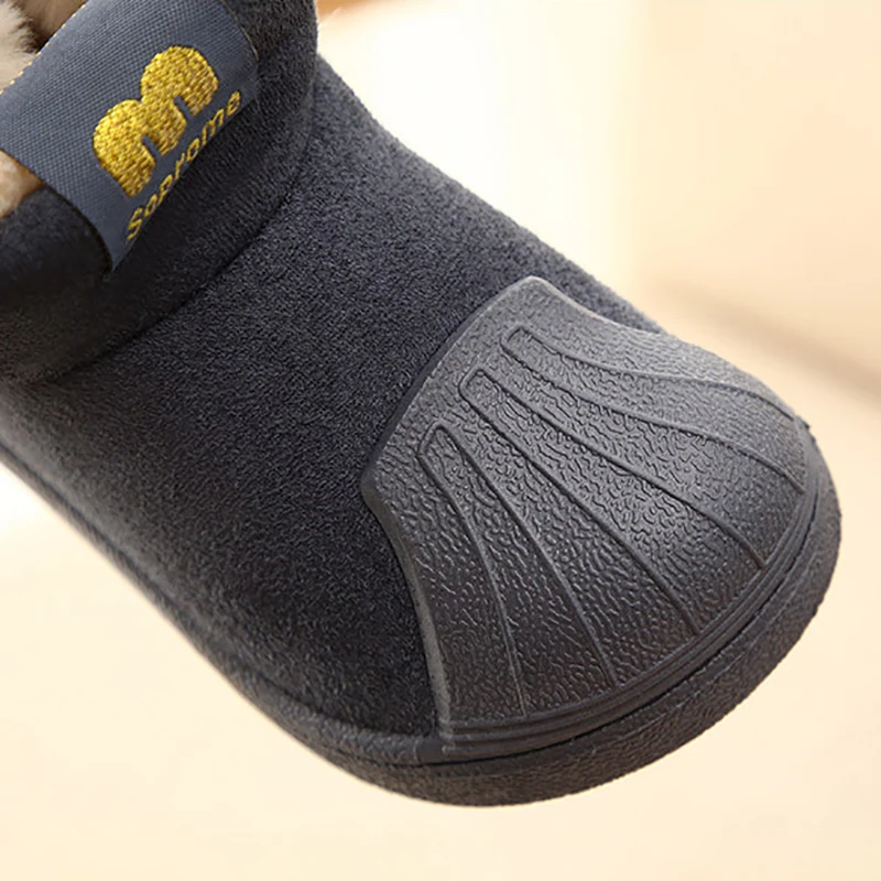 New Winter Snow Boots For Kids Girls Home Slippers Cartoon Unicorn Baby Girls Shoes For Children Boys Indoor Bedroom Slippers