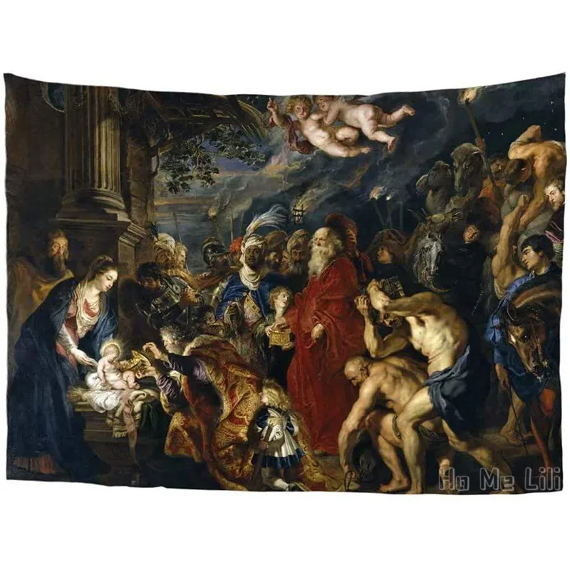 

Classic Biblical Art Wall Hanging Peter Paul Rubens The Worship Of The Magi Baroque Art Dorm Decorate By Ho Me Lili Tapestry