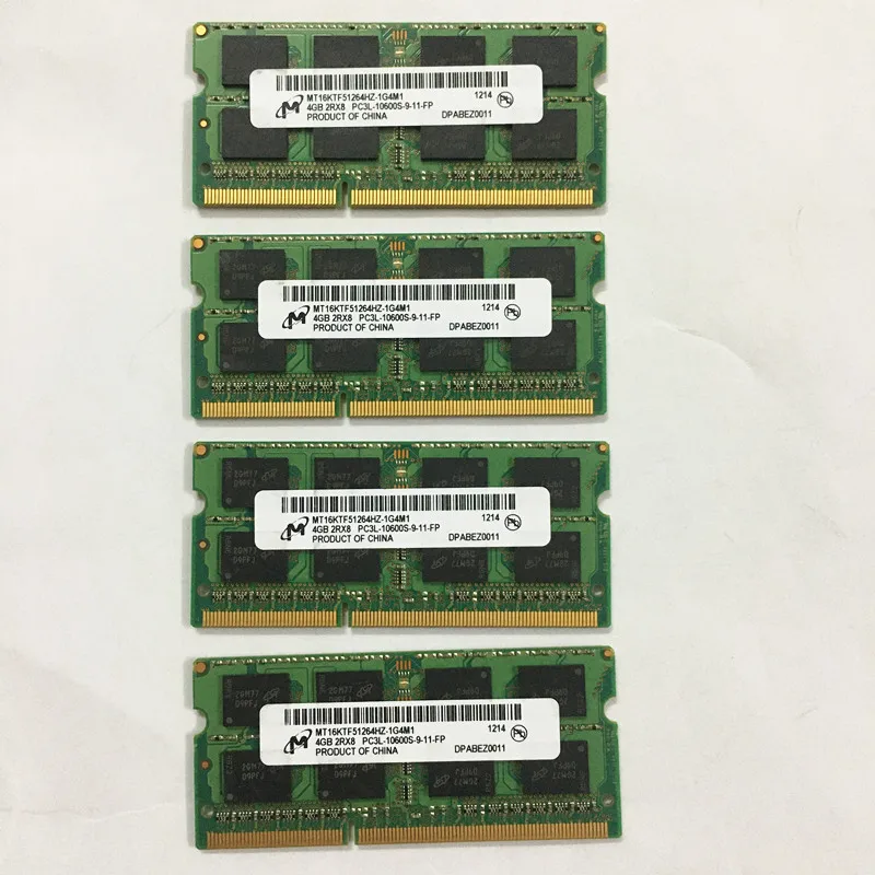 PC3L-10600S-9-11-FP DDR3 1333 4GB de memória Portátil